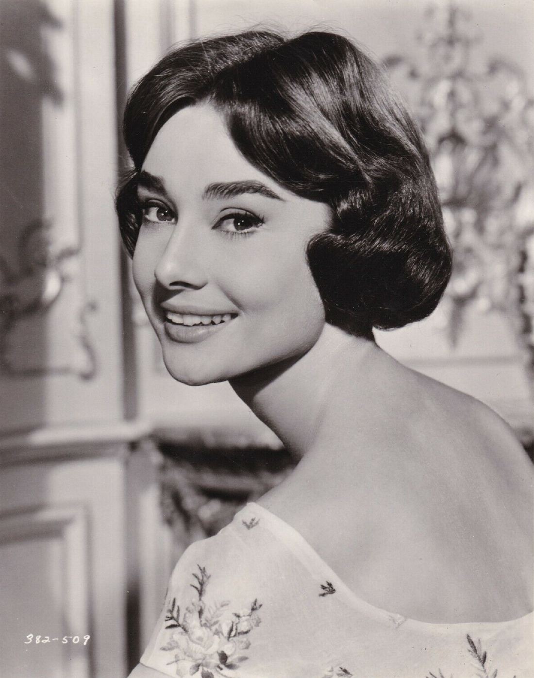 Studio publicity portrait of Audrey Hepburn in 1957